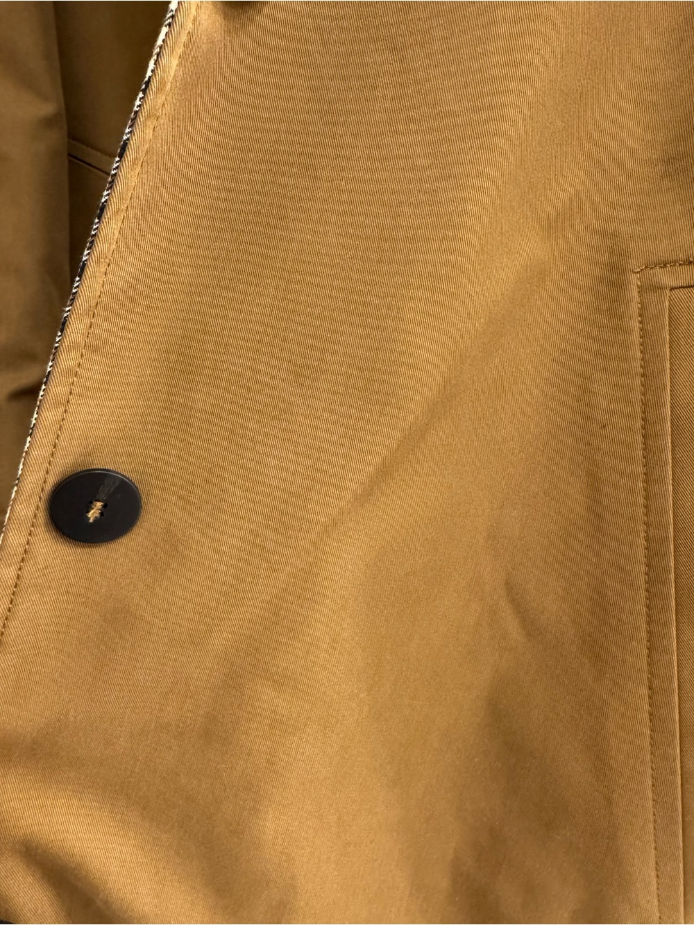 Zara Reversible Long Caramel Trench Coat - Picture 15 of 16